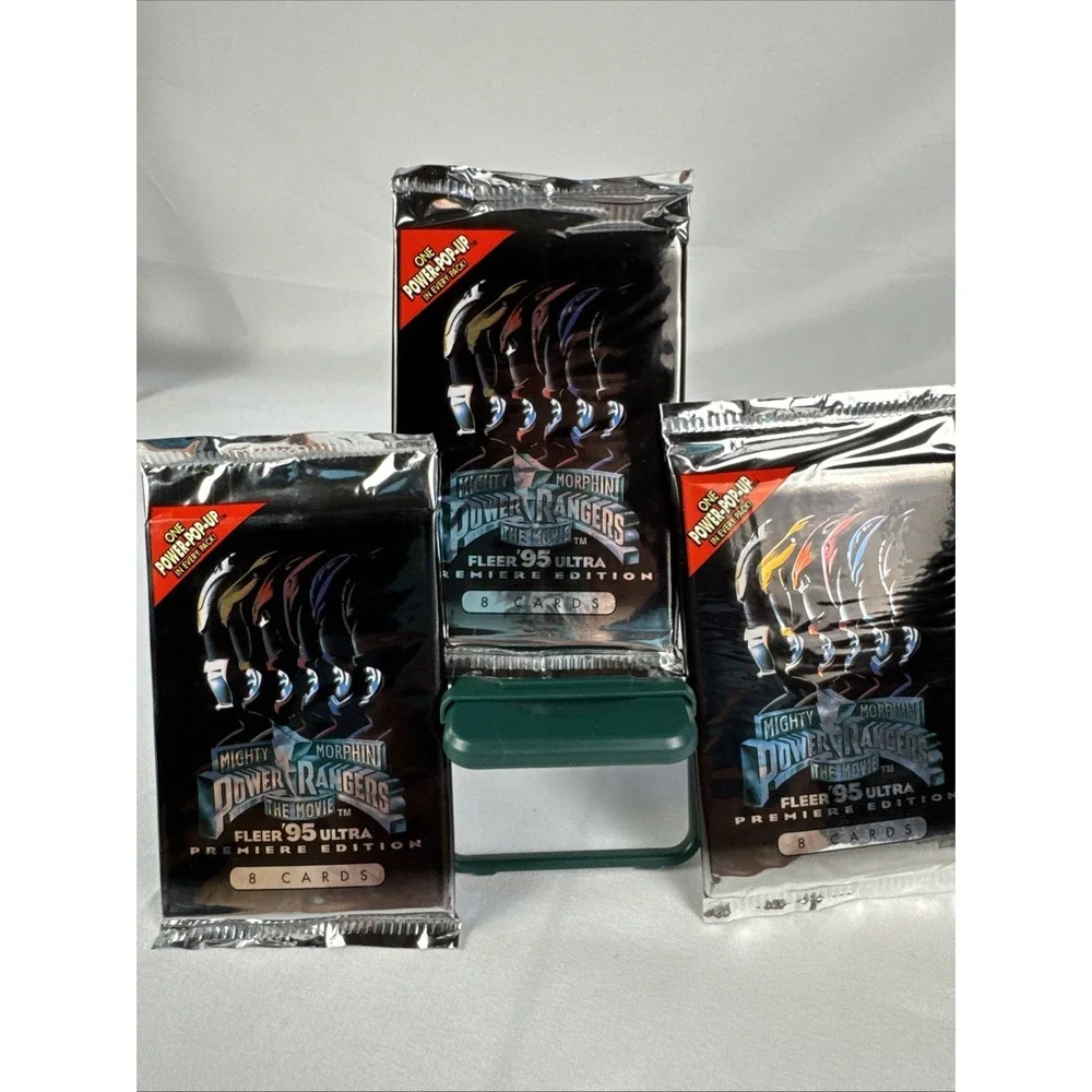 3 Fleer 95 Ultra Mighty Morphin POWER RANGERS THE MOVIE Trading 8 Card Packs